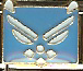 Royal Air Force - blue background enamel 9mm Italian charm